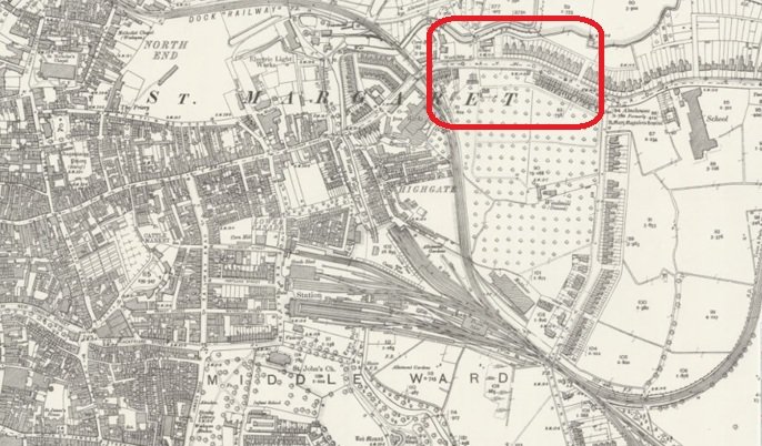 Kings Lynn - Athletic Grounds : Map credit National Library of Scotland